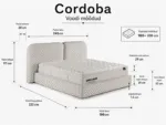 CORDOBA Bed 180x200 - With Mattress - Pilt 3