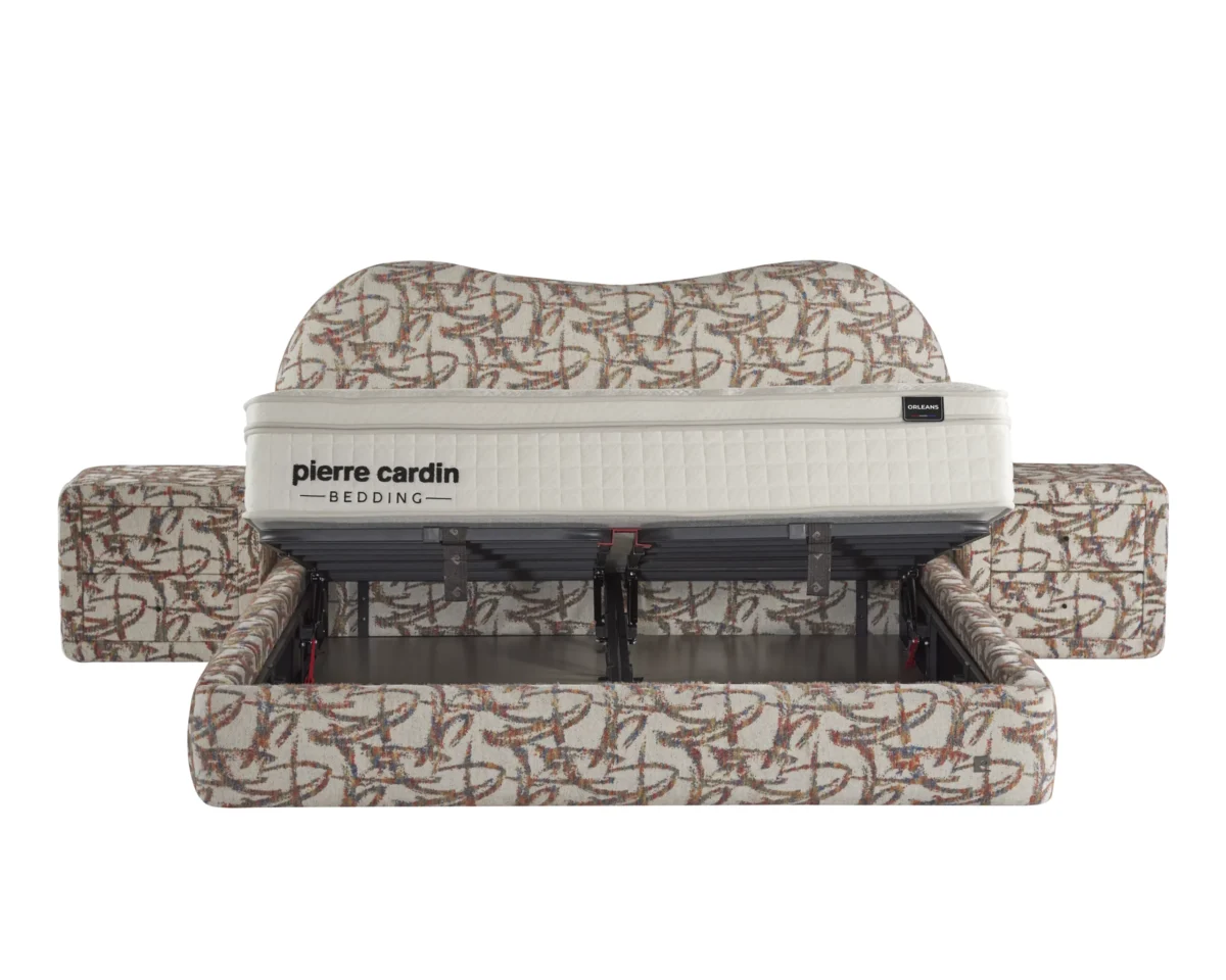 LUNE Pattern Bed 200x200 - With Mattress - Pilt 5