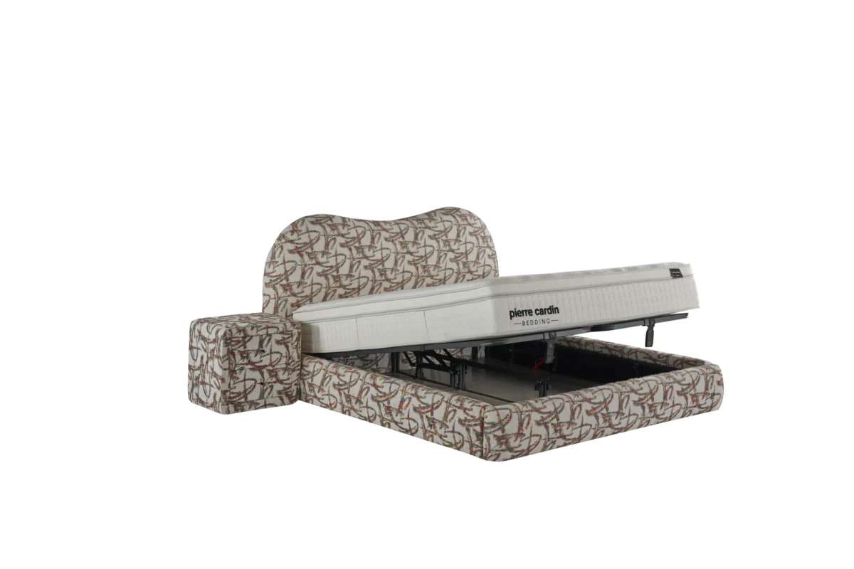 LUNE Pattern Bed 200x200 - With Mattress - Pilt 7
