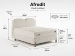 AFRODIT Bed 140x200 - With Mattress - Pilt 3