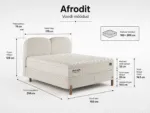 AFRODIT Bed 160x200 - With Mattress - Pilt 3