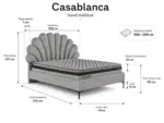 CASABLANCA Bed 120x200 - With Mattress - Pilt 3