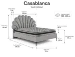 CASABLANCA Bed 180x200 - With Mattress - Pilt 3