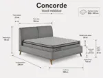 CONCORDE Bed 120x200 - With Mattress - Pilt 3