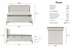 ELYSEE Bed 120x200 - With Mattress - Pilt 3