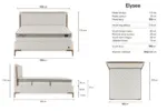ELYSEE Bed 140x200 - With Mattress - Pilt 3