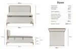 ELYSEE Bed 200x200 - With Mattress - Pilt 3