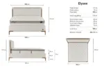 ELYSEE Bed 90x200 - With Mattress - Pilt 3