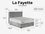 LA FAYETTE Bed 120x200 - With Mattress - Pilt 3