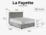 LA FAYETTE Bed 160x200 - With Mattress - Pilt 3