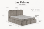 LAS PALMAS Bed 180x200 - With Mattress - Pilt 3