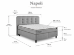 NAPOLI Bed 120x200 - With Mattress - Pilt 3
