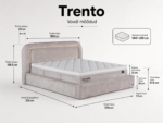 TRENTO Bed 140x200 - With Mattress - Pilt 3