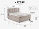 VOYAGE Bed 200x200 - With Mattress - Pilt 3